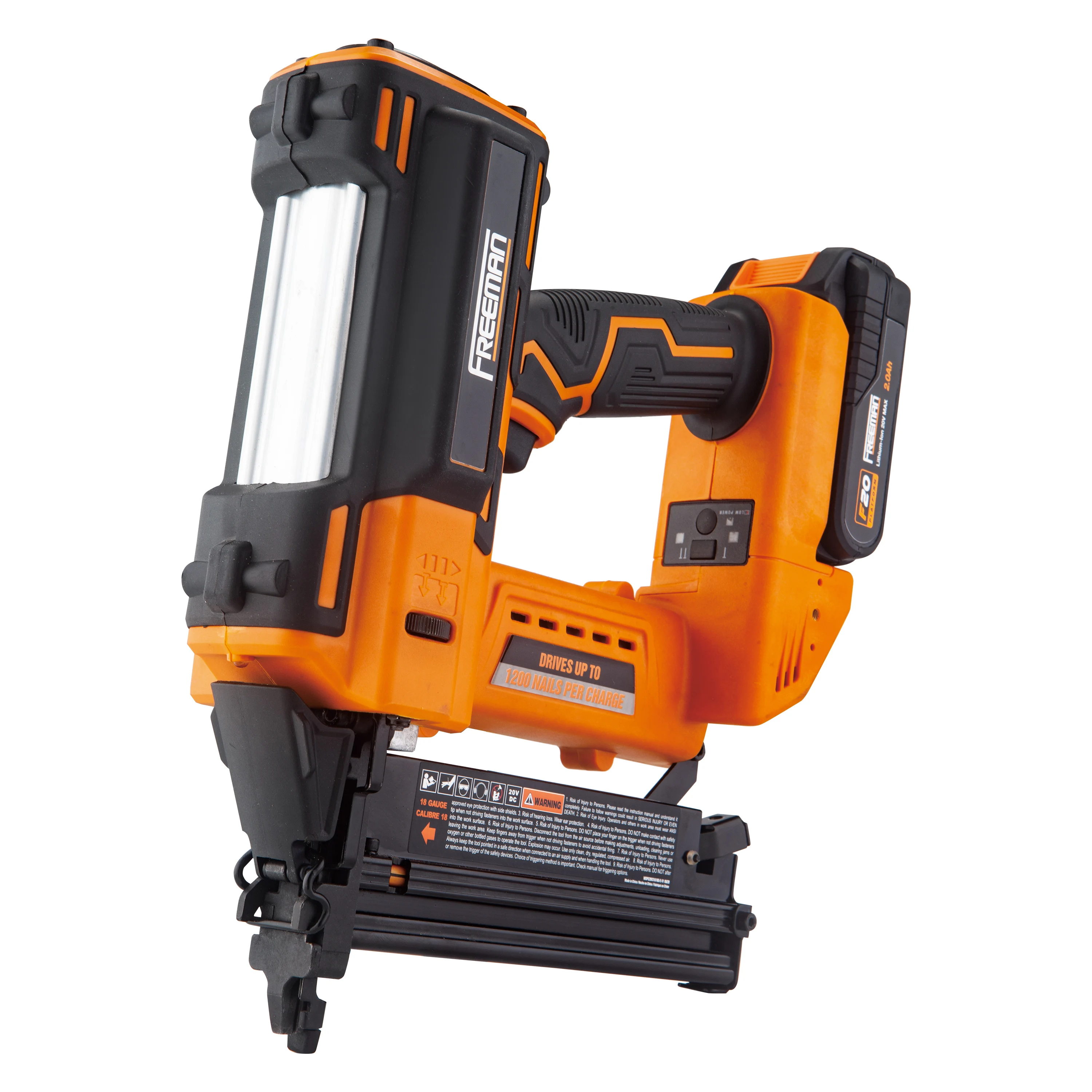 Freeman 3 In 1 16 18 GA. 2 Inch 20V Cordless 9040 Stapler And Nailer