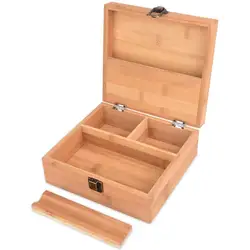 Organize All Your Smoking Accessories  Stash Box for Weed with Rolling Tray