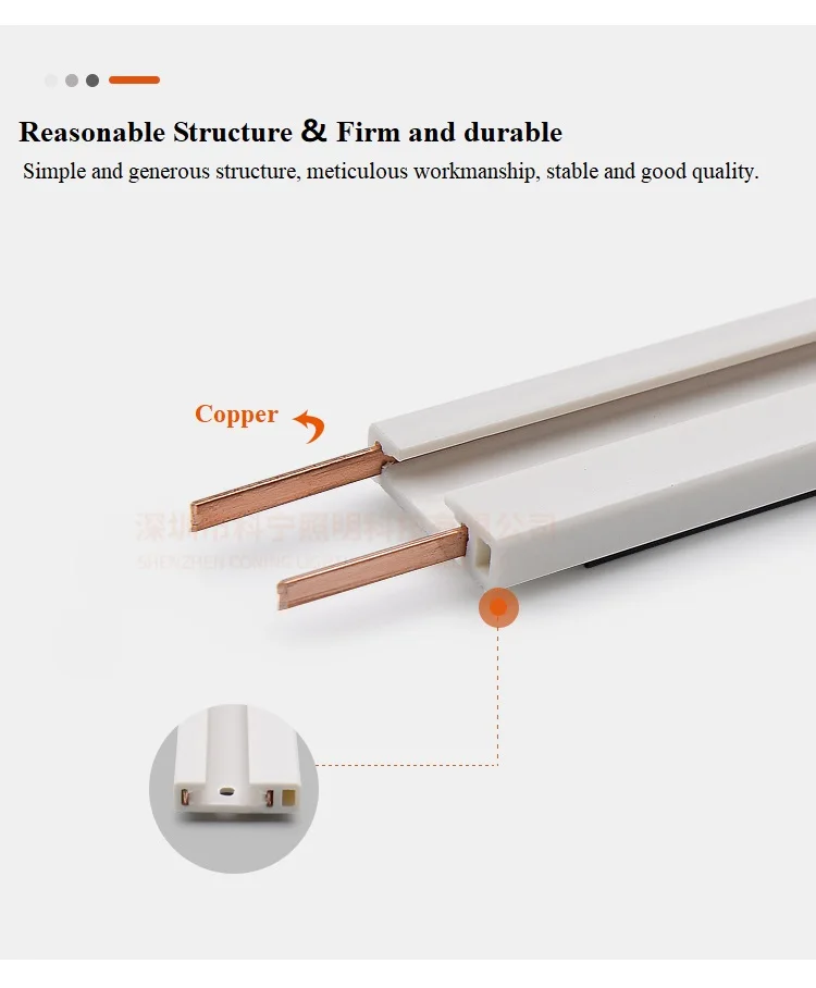 Wholesale Mini Super Slim Power Track Shelf LED Light System Connectors Commercial Power Rail for Retail Store Iron Shelves