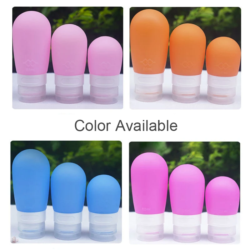 3 Ounce Leakproof Silicone Toiletry Tubes Travel Containers Body Lotion Bath Shower Gel