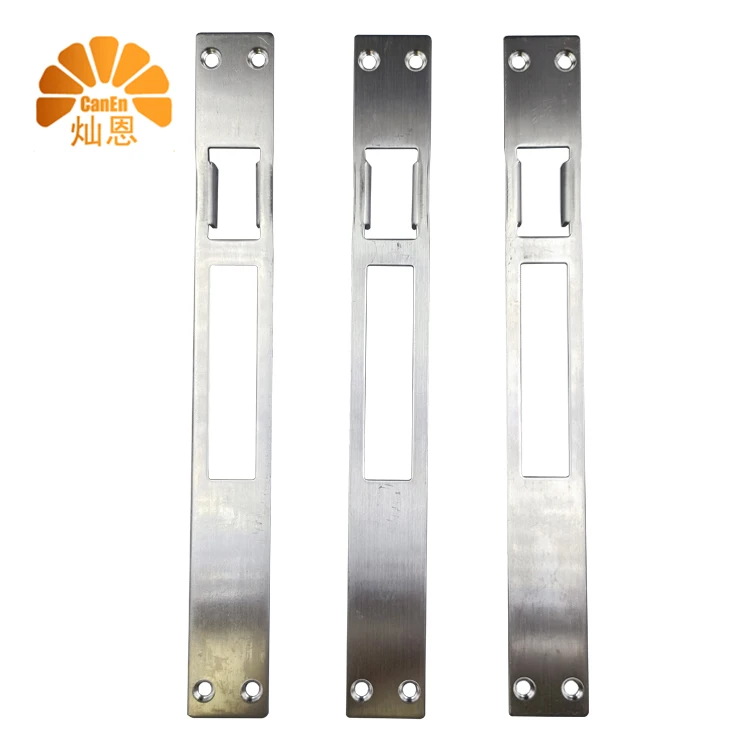 Factory Stamping parts sheet metal fabrication Hardware wholesale Entry Security Stainless Steel Latch Door Lock Strike Plate