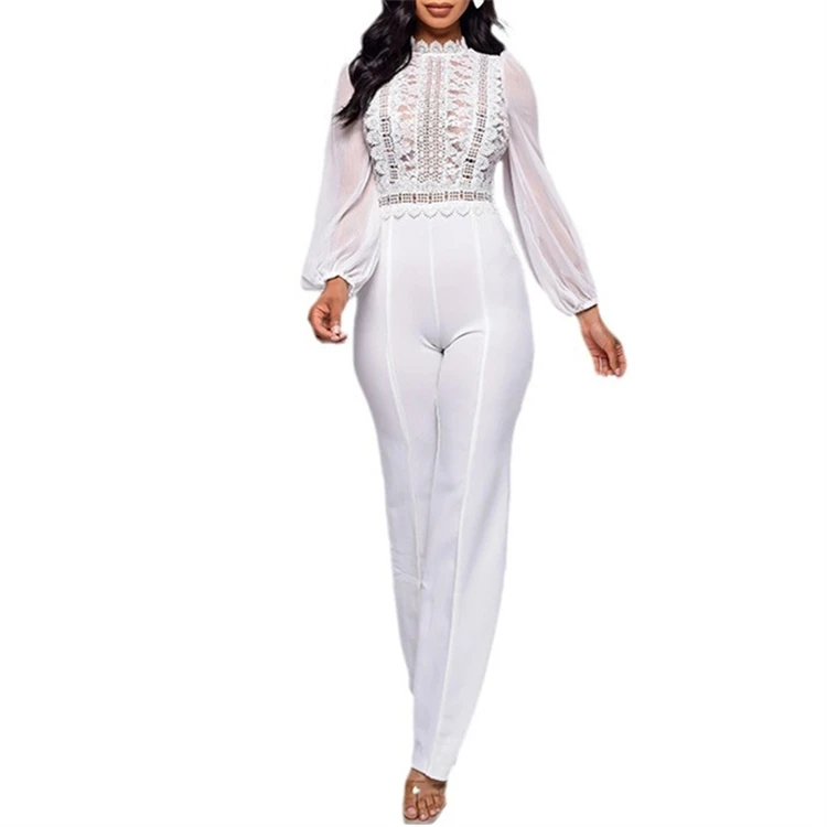2024 New Arrival Fall One Piece Women Clothing Solid Color Long Sleeve Formal Party Jumpsuit Elegant Sexy ladies Romper