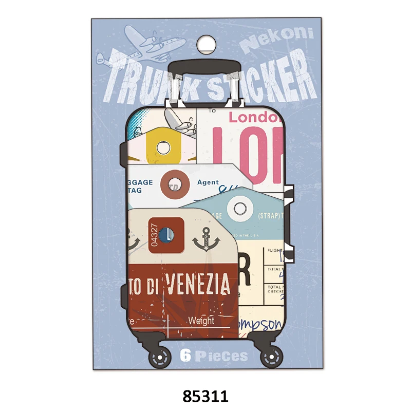 Nekoni Waterproof Stickers Aesthetic Original Stickers Trunk Suitcase Decorative Self Adhesive Decals for Luggage Stickers