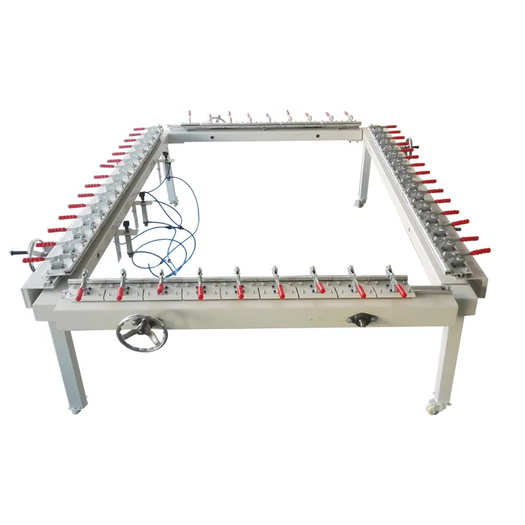 Silk Screen mesh Stretching Machine manual silk screen stretching machine Large Size Pneumatic Mesh Stretching Machine