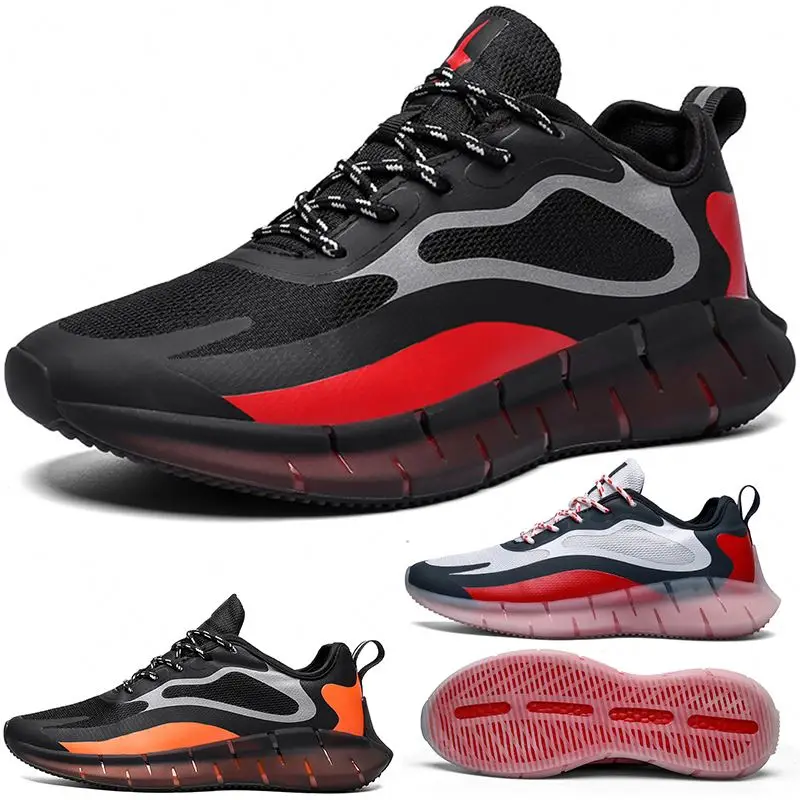 
Varon Jogging Glowing Mesh Upper Sneakers Sports Shoes Men slip resistant Tenis Dmaa Pied Large Sports And Co Shoes Importados 