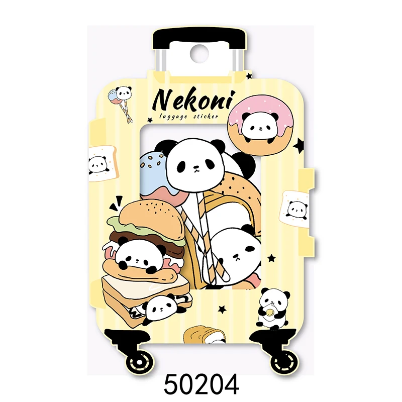 Nekoni Waterproof Sticker Flakes Laptop Decorative Decals Self Adhesive Decals for Stickers Pack Animal Luggage Decals