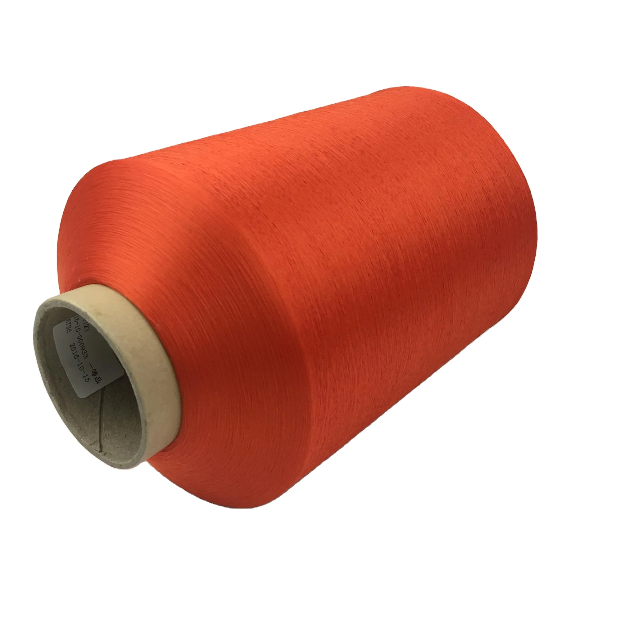 100% Post Consumer Recycled Twist 120TPM Polyester Yarn dty 50D to 150D in Grade AA