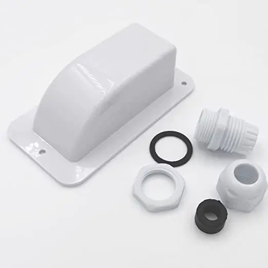 IP68 Waterproof Solar Cable Entry Gland 1 Hole Rectangular Solar Panel Gland For RV Boats Yacht