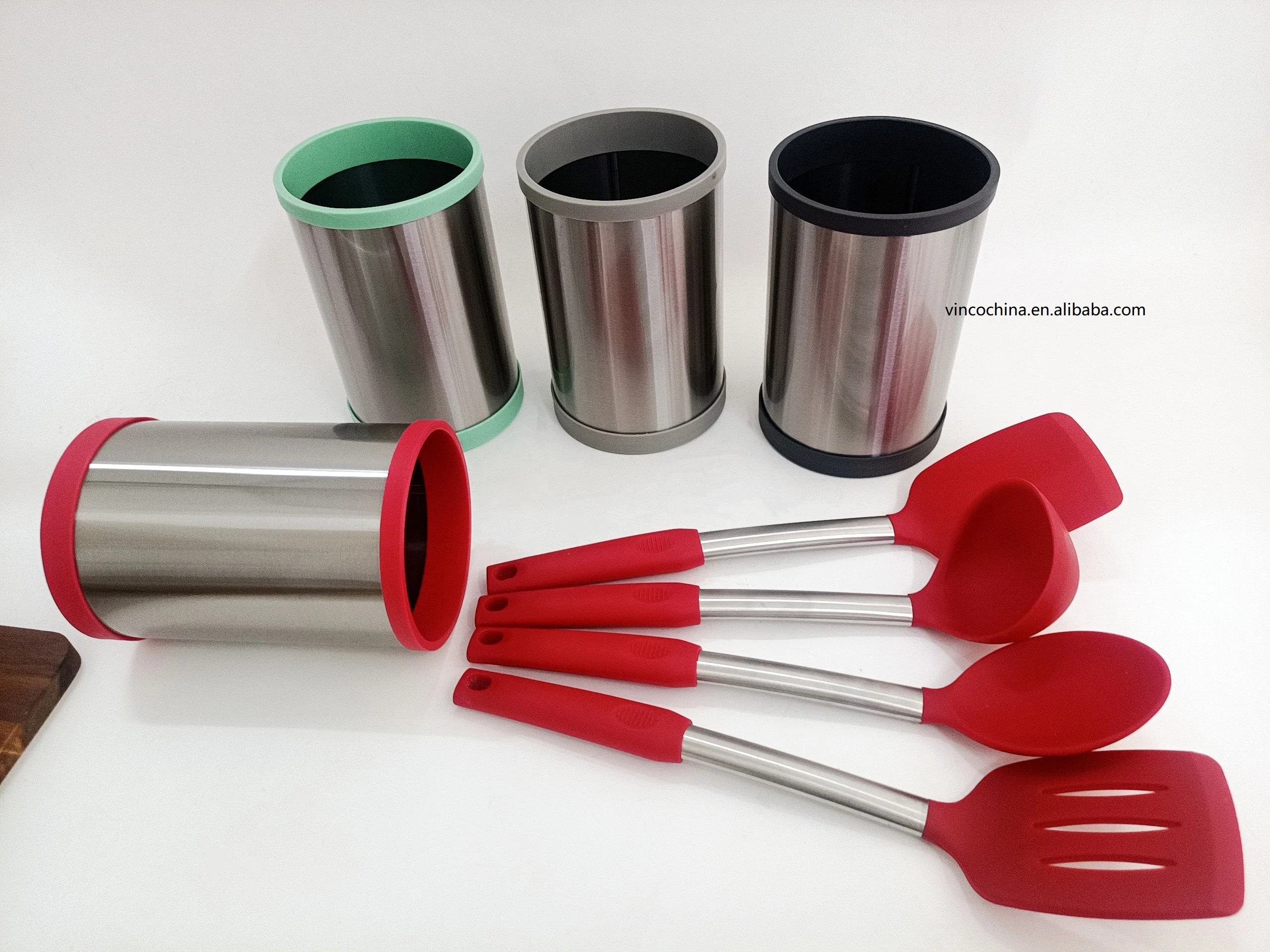 Factory Wholesale High Quality Stainless Steel Tableware Storage Rack Kitchen Utensil Storage Holder