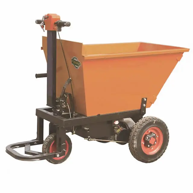 Invech Electric Trolley For Handling Cement,Sand And Clay Bricks For Site Operation Car Tipper