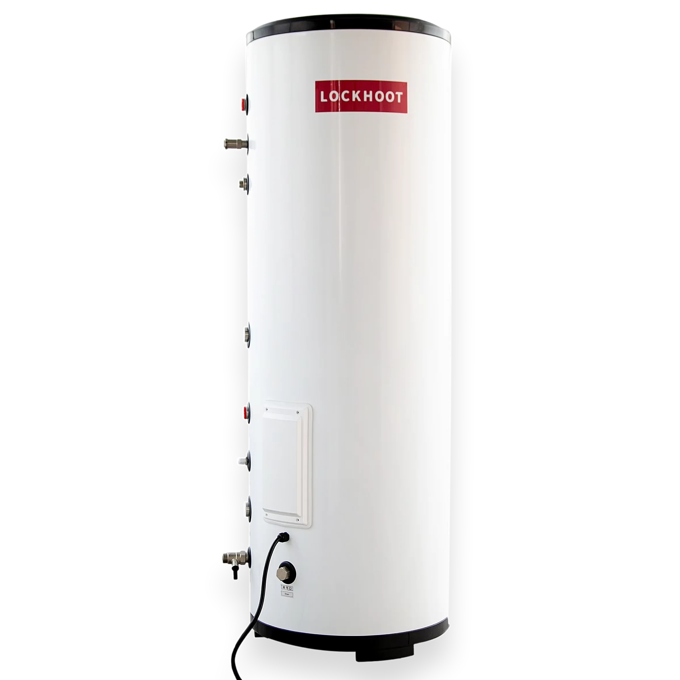 200L Stainless Steel Domestic Hot Water Tank Buffer Tank Hotels Outdoor Applications Solar Electric Gas Air Heat Pump Compatible
