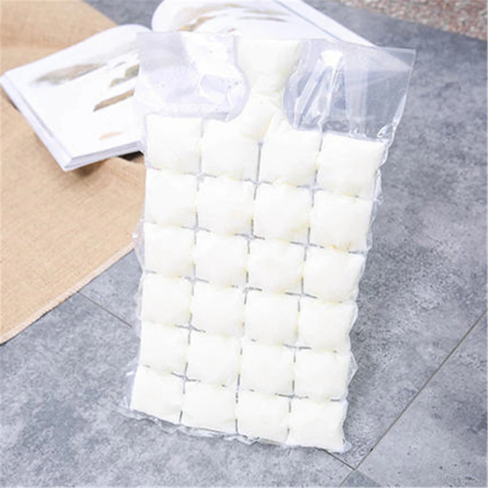 Customized Freezing Making Mold 24 Cubes Plastic PE Disposable Self-seal Ice Cube Plastic Packaging Bags