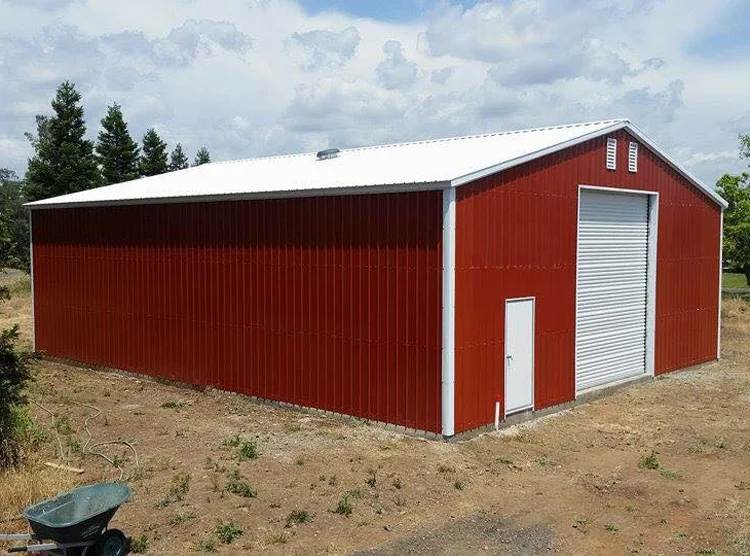 cheap easy assemble 3 car prefab steel garage/storage house/shed for sale