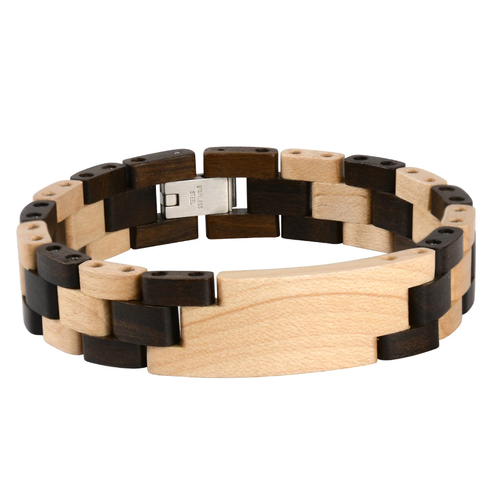 Fashion Wooden Bracelets Luxury Jewelry for Men and Women Gift Cute Color Different Wood Mixed Bracelet