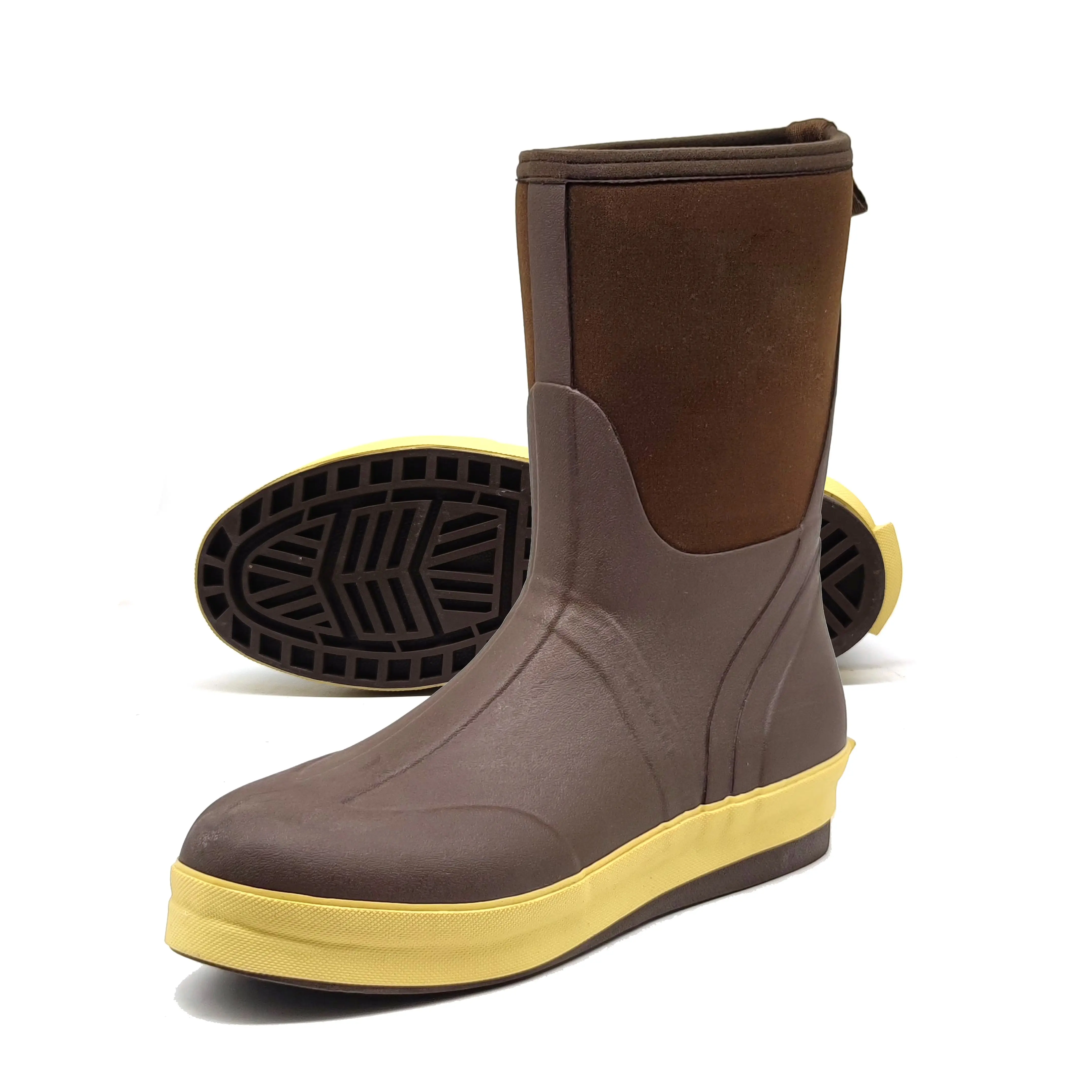 Производство водонепроницаемых резиновых неопреновых мужских сапог до щиколотки для рыбалки