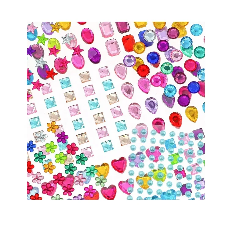 Self Adhesive Multicolor Crystal Jewels Eye Face Rhinestones Gems Stickers