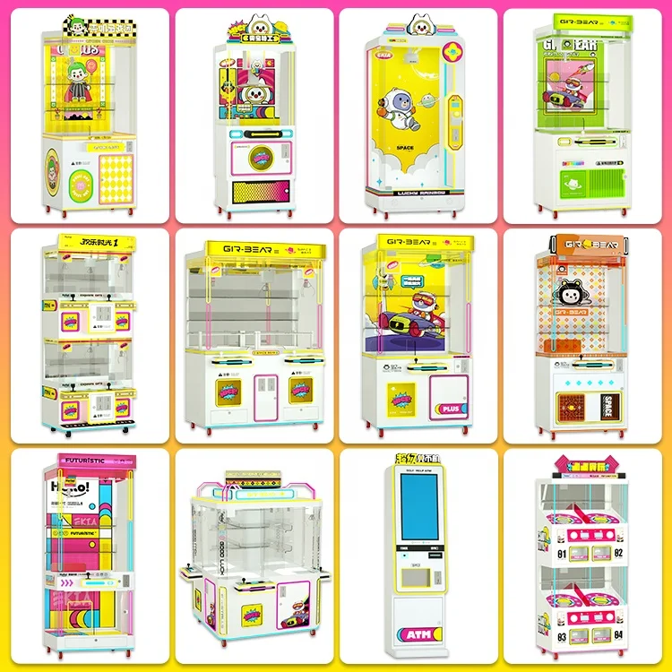 High Quality Coin Operated Game Machine Plush Toy Claw Machine Prize Gift Coin Gifts Snacks Crane Toy Vending Claw Crane Machine