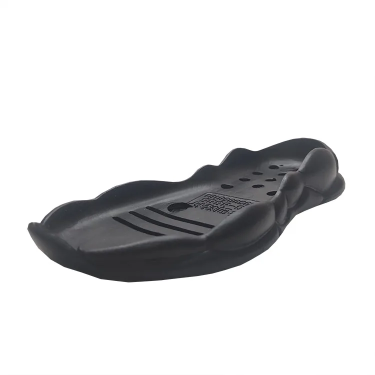 High elasticity material black platform non slip sneaker soles for kid