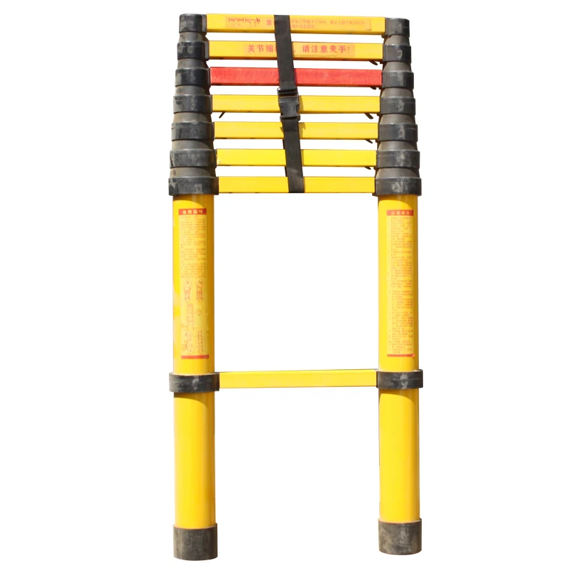 Multipurpose FRP material telescopic insulated fishing rod ladder climbing ladder