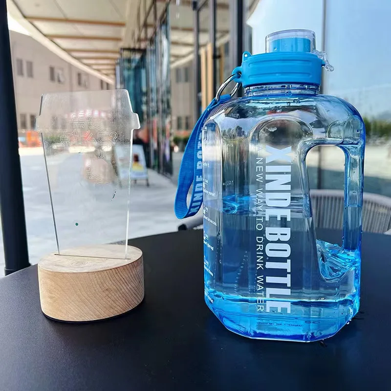 1.5L Portable Large-capacity Ton Ton Bucket Direct Drinking Sports Plastic Water Bottle