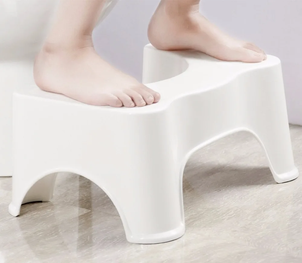 Plastic  Bathroom Toilet Stool  7 Inch Step Stool for Toilet