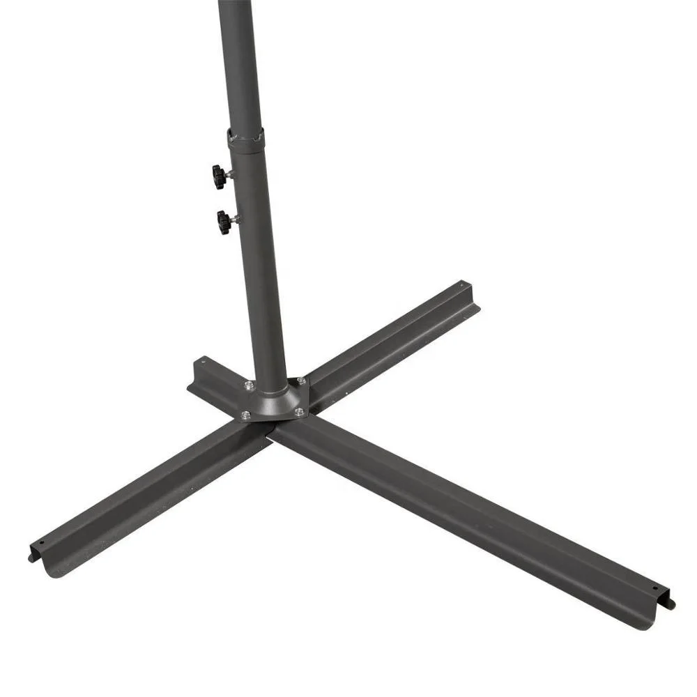 42mm steel wrench patio garden umbrella with steel cross base