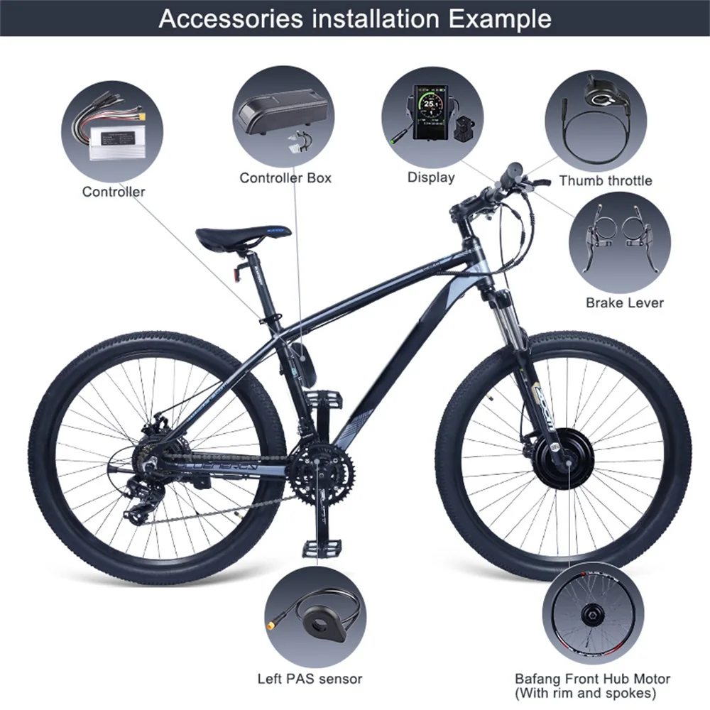 Набор для преобразования переднего и заднего мотора Bafang 48 в 500 Вт