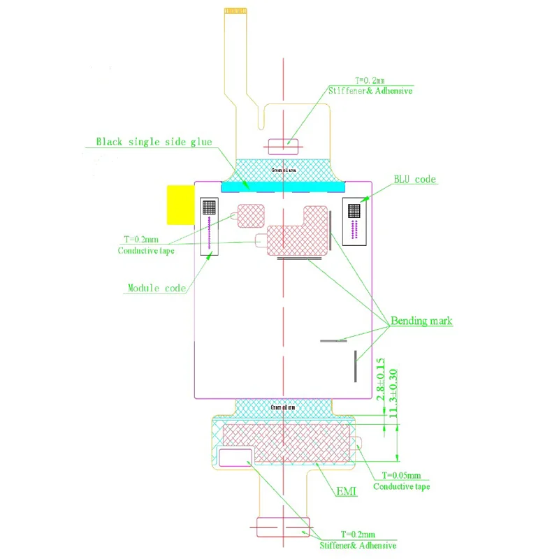 3.2inch 2880RGB*2880 LCD Modul TFT-LCD Module VS032B3M-NA1-6KP0 for VR/AR equipment
