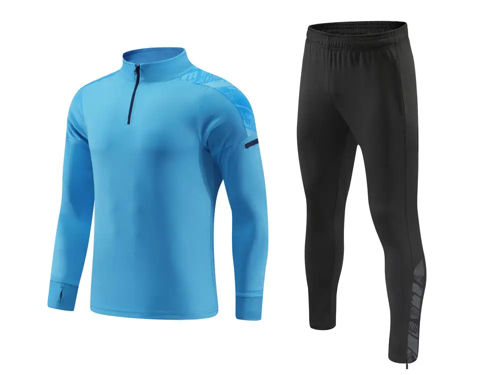 Football Coat Soccer Wear Long Sleeved Soccer Club Men Training Jersey Jacket Madrid Football Tracksuit