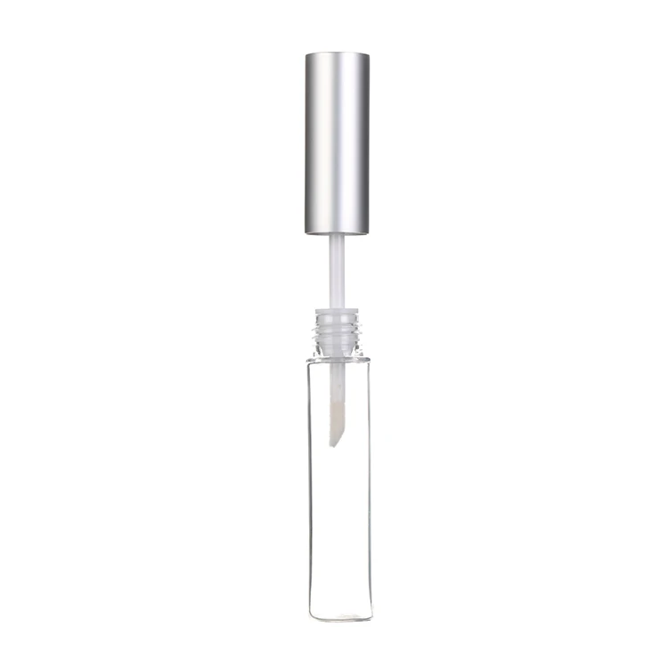 EU-Beauty Recyclable 5ml Petg Clear Lip Gloss Tubes With Thickness Featuring A Metal Brush Lipstick Mascara And A Screw Cap