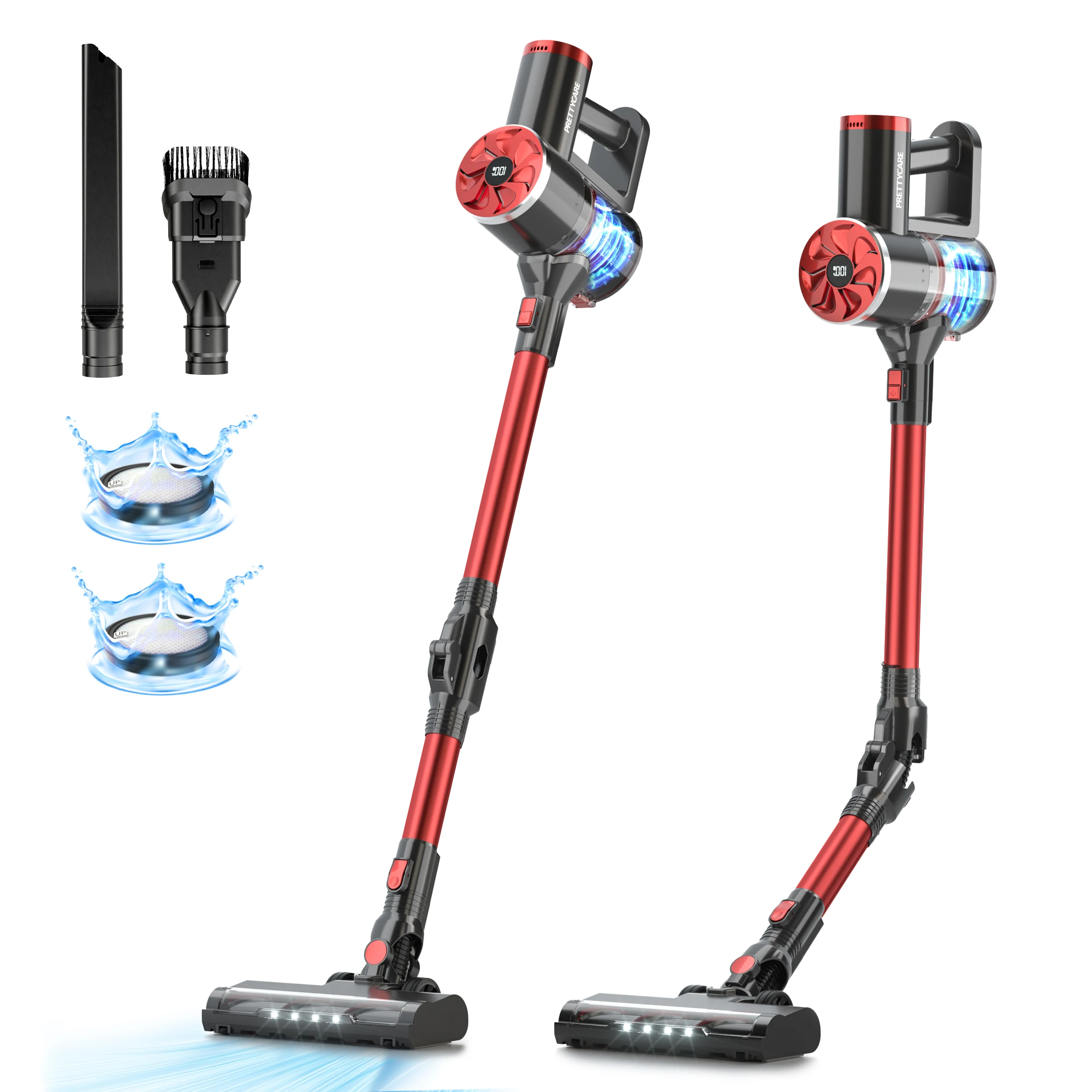 PRETTYCARE Home Appliance Carpet Handheld Vacuum Cleaning Wireless Cordless Auto Vacuum Cleaner