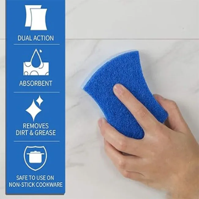 Multicolor Eco Friendly  Compressed Cellulose Magic Kitchen Dish Washing Limpieza Cleaning Sponge Cloth Supplies