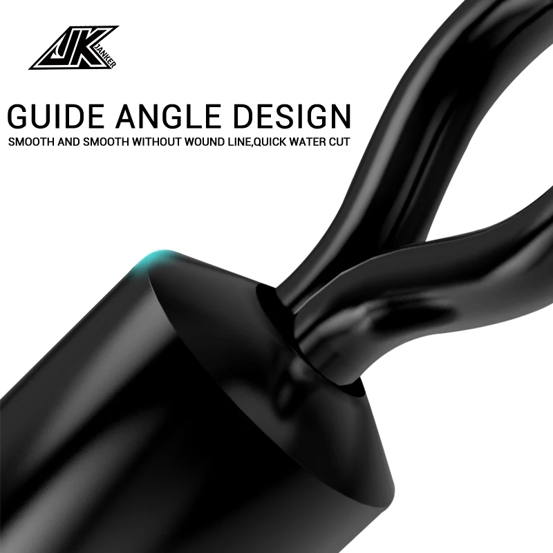 High Quality JK Fishing TSCS Crane Swivel Fishing Accessories Copper Plated With Black Nickel Snap Swivel