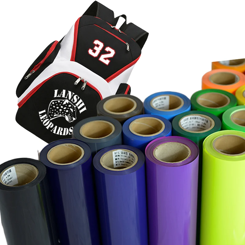 Cuttable Heat Transfer Pu Flex Stickly Adhesive Htv Vinyl Rolls For Heat Transfer  Vinyl Sheets Film For T-Shirt