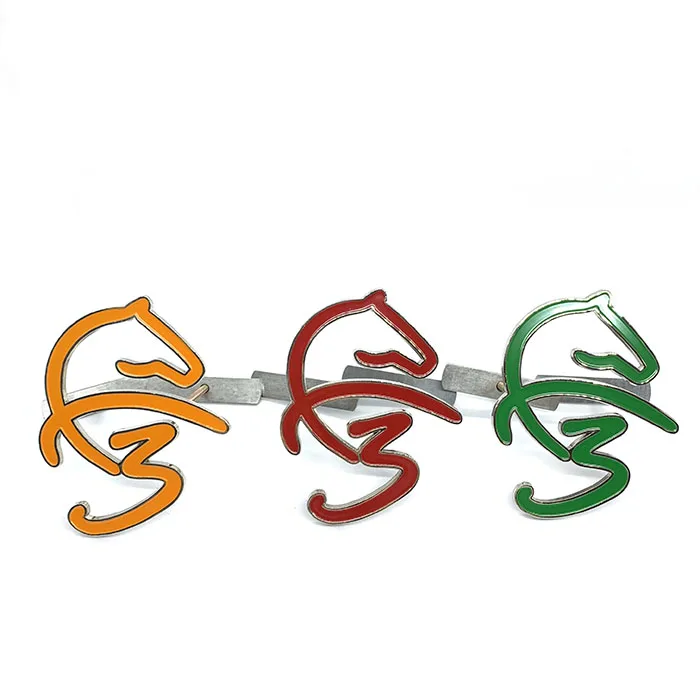 Ready stock UAE ABU DHABI falcon car badges soft enamel  silver/gold plated car emblem