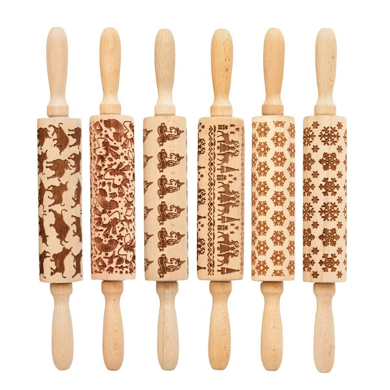 Beech wood rolling pin home kitchen tools