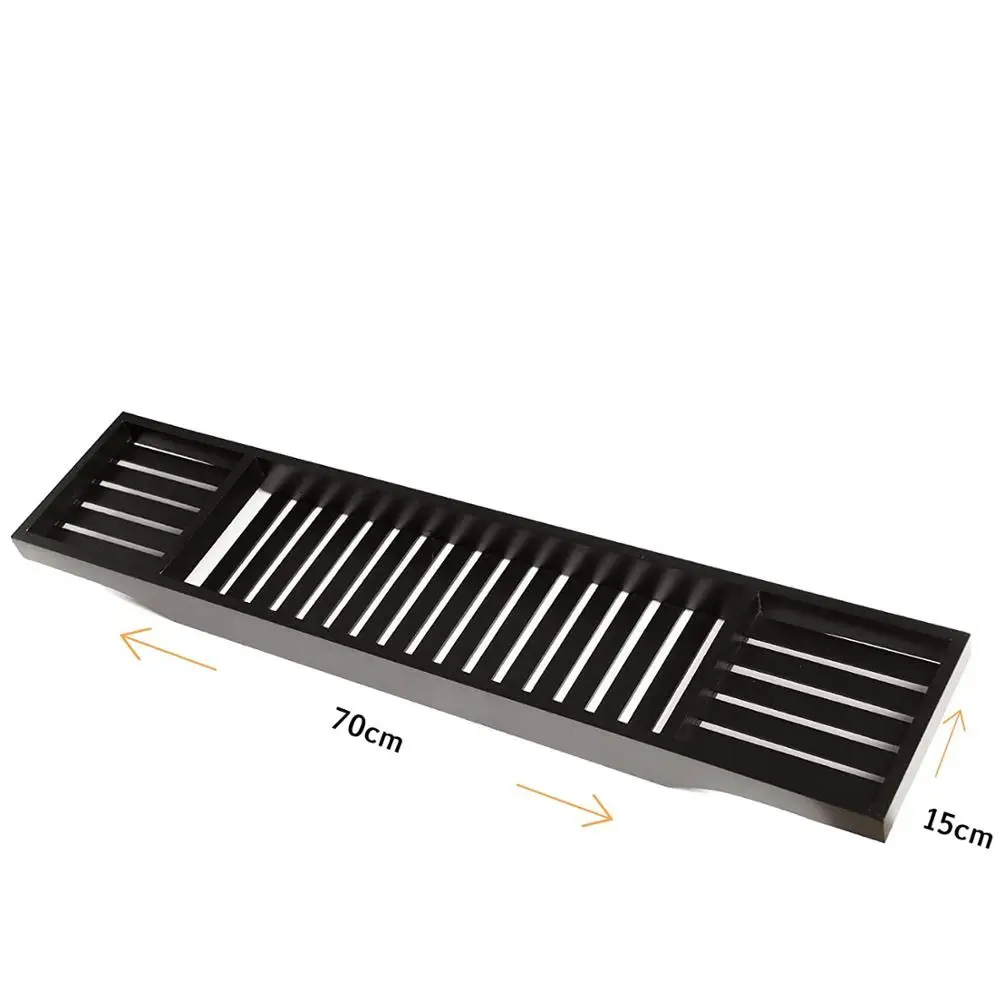 Bamboo Large Long Slatted Bathtub Tray and Caddy
