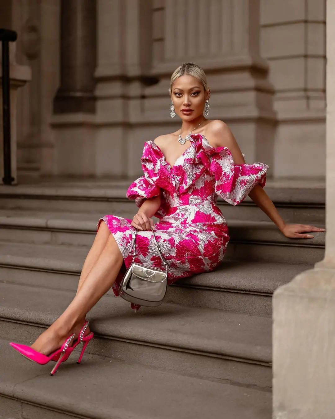 Summer ladies jacquard short party dresses tulle sequin waist shaping luxury evening dress