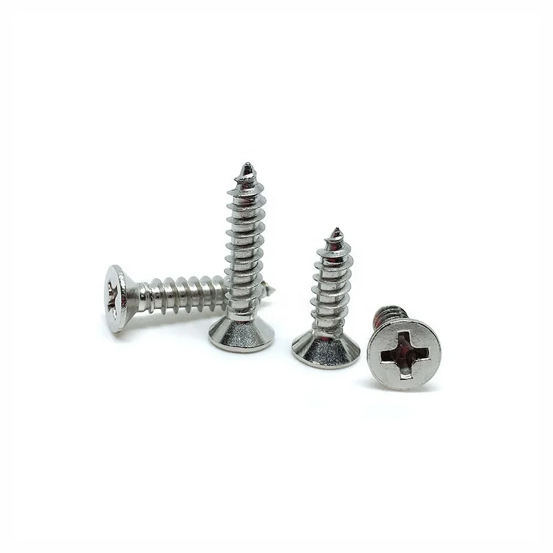 hot sale Cross Countersunk Head tapping Screw stainless steel Self-tapping Screw Wood Screws