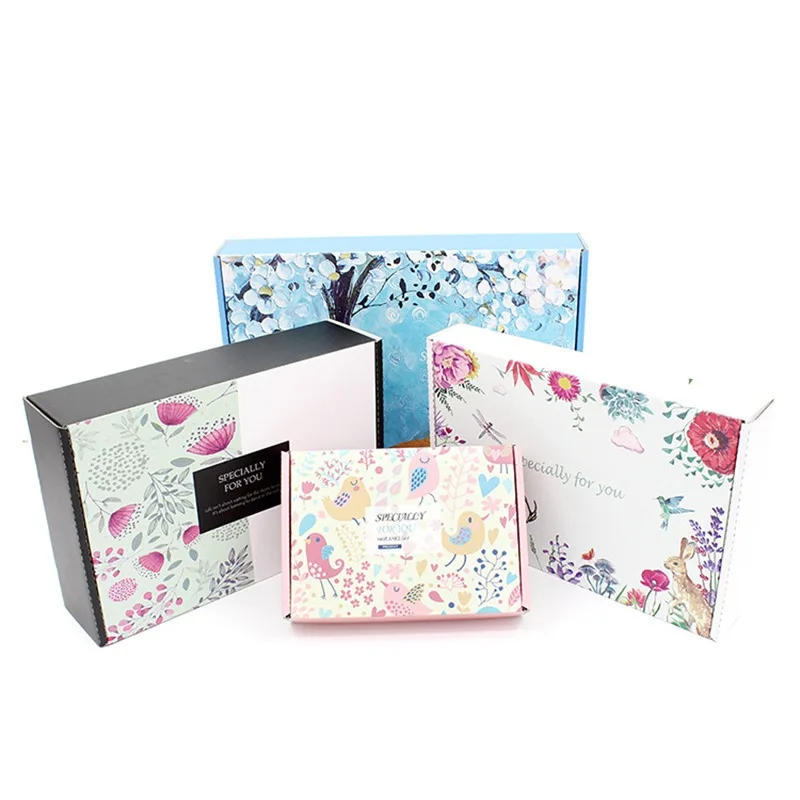 Custom Corrugated Cardboard Mailer Subscription Box Packaging Clamshell Wig Beauty Skincare Set Cosmetic Makeup Gift Box