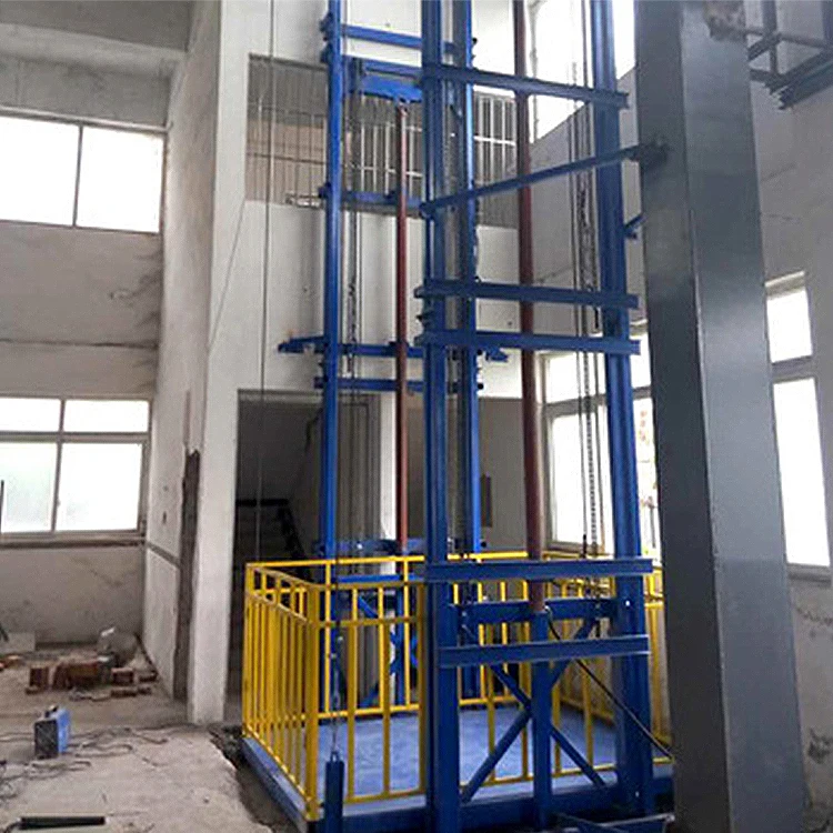 High quality loading elevator vertical goods lifting platform/industrial cargo elevator price