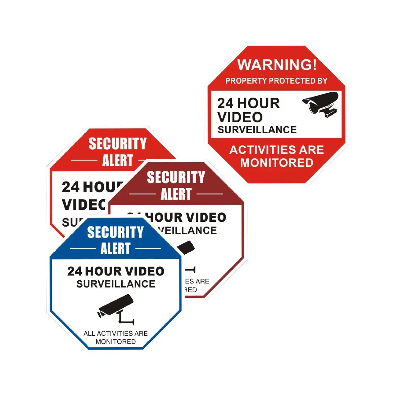 home sweet home door Private Property No Trespassing Aluminum Reflective Sign UV Protected security camera stickers and signs