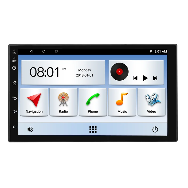 Leshida Универсальный Android 7 дюймов UI4 TN экран автомобильный dvd плеер FM/GPS видео