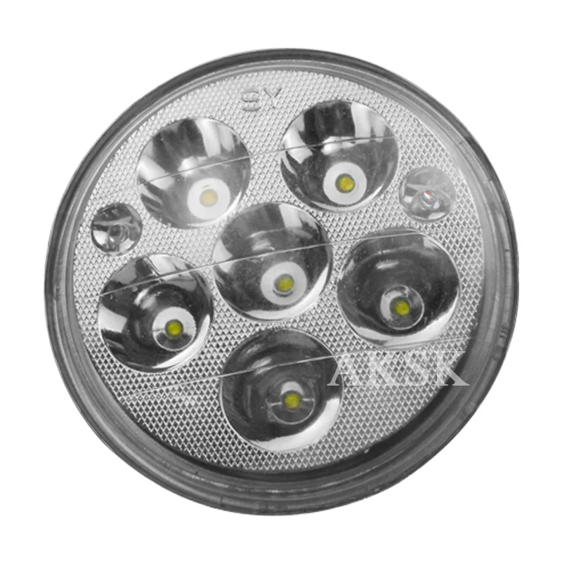 Motorcycle Iron Headlight 12V~60V 6 LED Night Running Lights for Citycoco Harley Electric Scooter Modified Parts Car Front Lamp