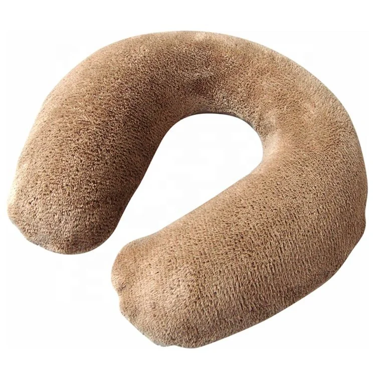 Supplies Printed Flocking Pvc Inflatable U-shaped Travel Pillow