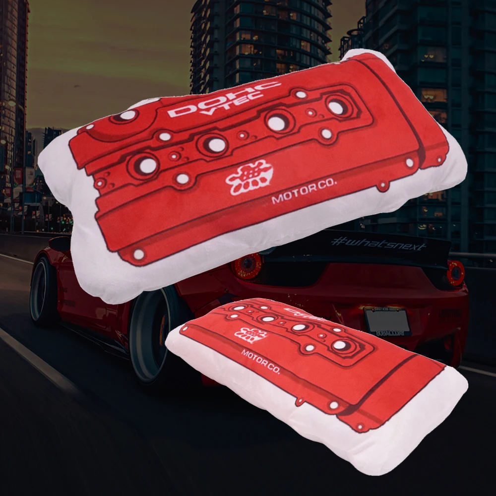 Подушка JDM в новом стиле 2019 Автомобильная подушка чехол для двигателя клапан 46 см гоночная игрушка с