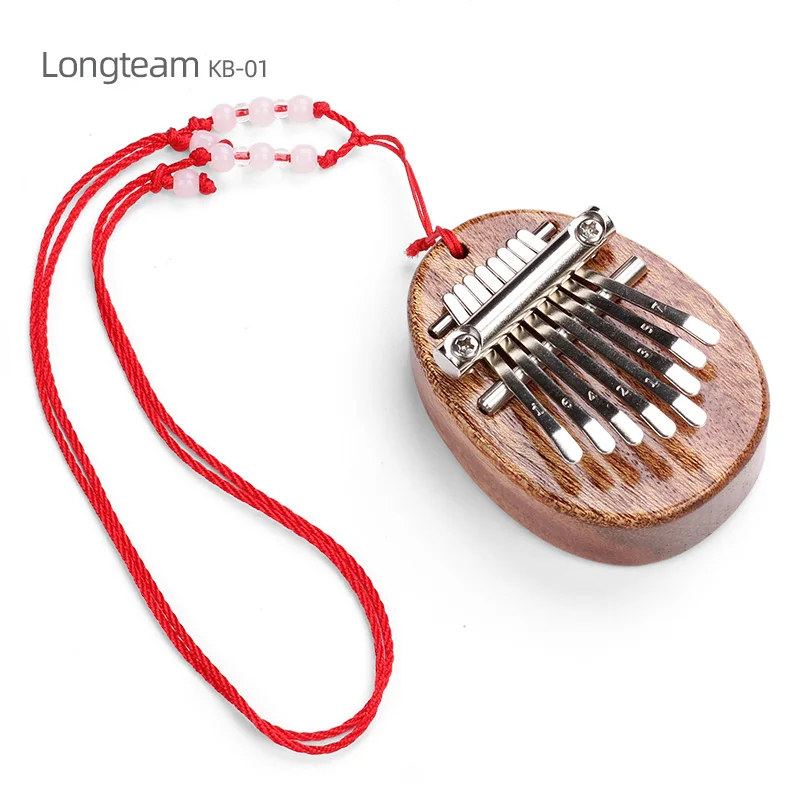 8 keys mini kalimba protable wooden musical instruments gift trasparent crystal kalimba toy thumb piano