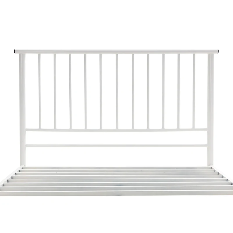 
High quality bedroom furniture wrought iron metal black queen bunk double bed beach doubl bed iron 