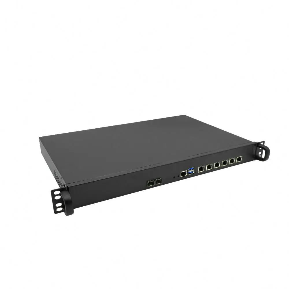 High quality I3-2310M 1U firewall vpn 6 lan ports 2*10G SFP PC PGA988 I3-2310M barebone 1U network security firewall router