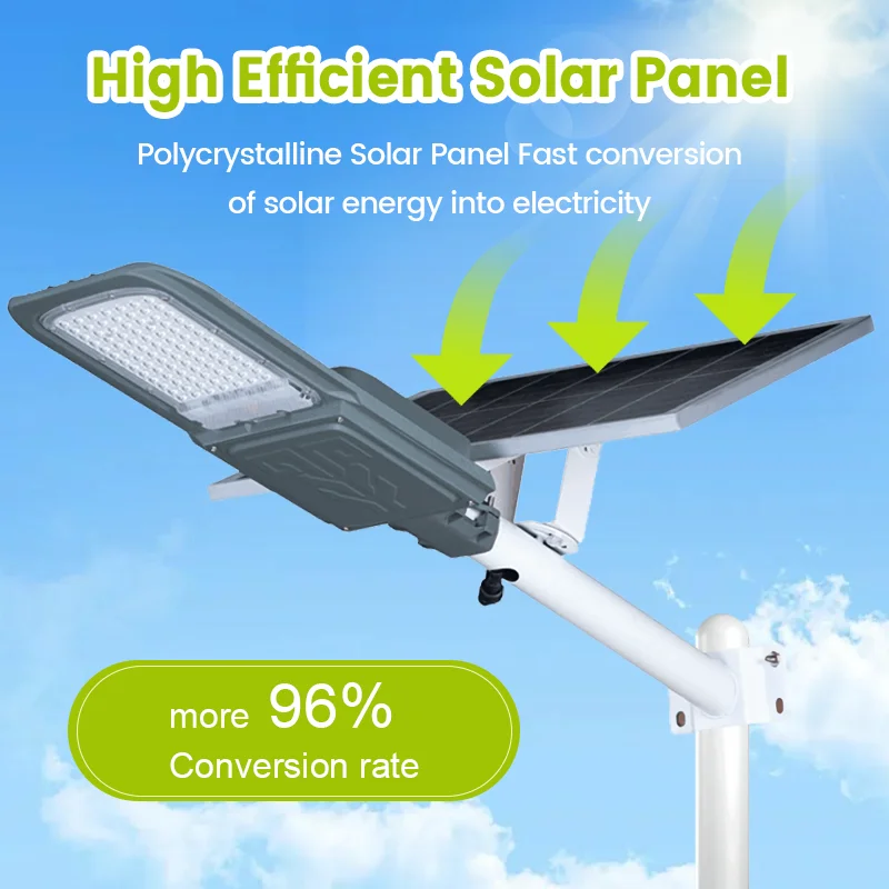 IP65 Waterproof 100W-600W Smart Control Aluminum Split Street Light Lamp Outdoor LED Solar Road Use Smart Solar Street Light